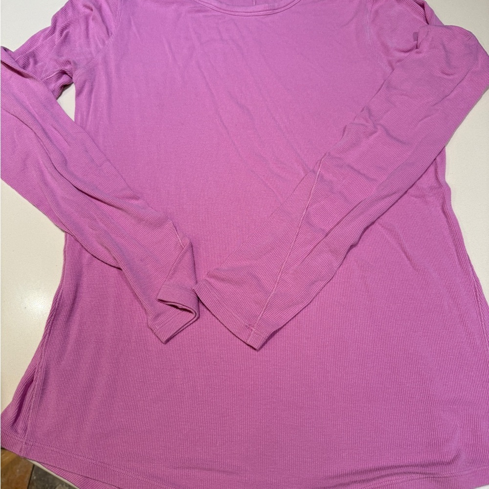 lululemon athletica Vibrant Pink Long Sleeve Top